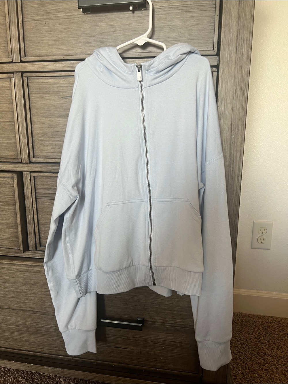 Vuori Light Blue Full-Zip Hooded Jacket